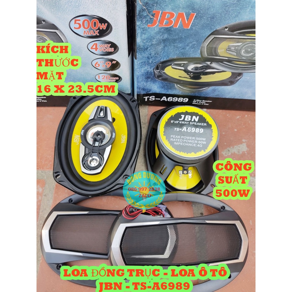 BỘ 2 CỦ LOA ĐỒNG TRỤC JBN6989 - LOA GỒM BASS TRUNG TREBLE