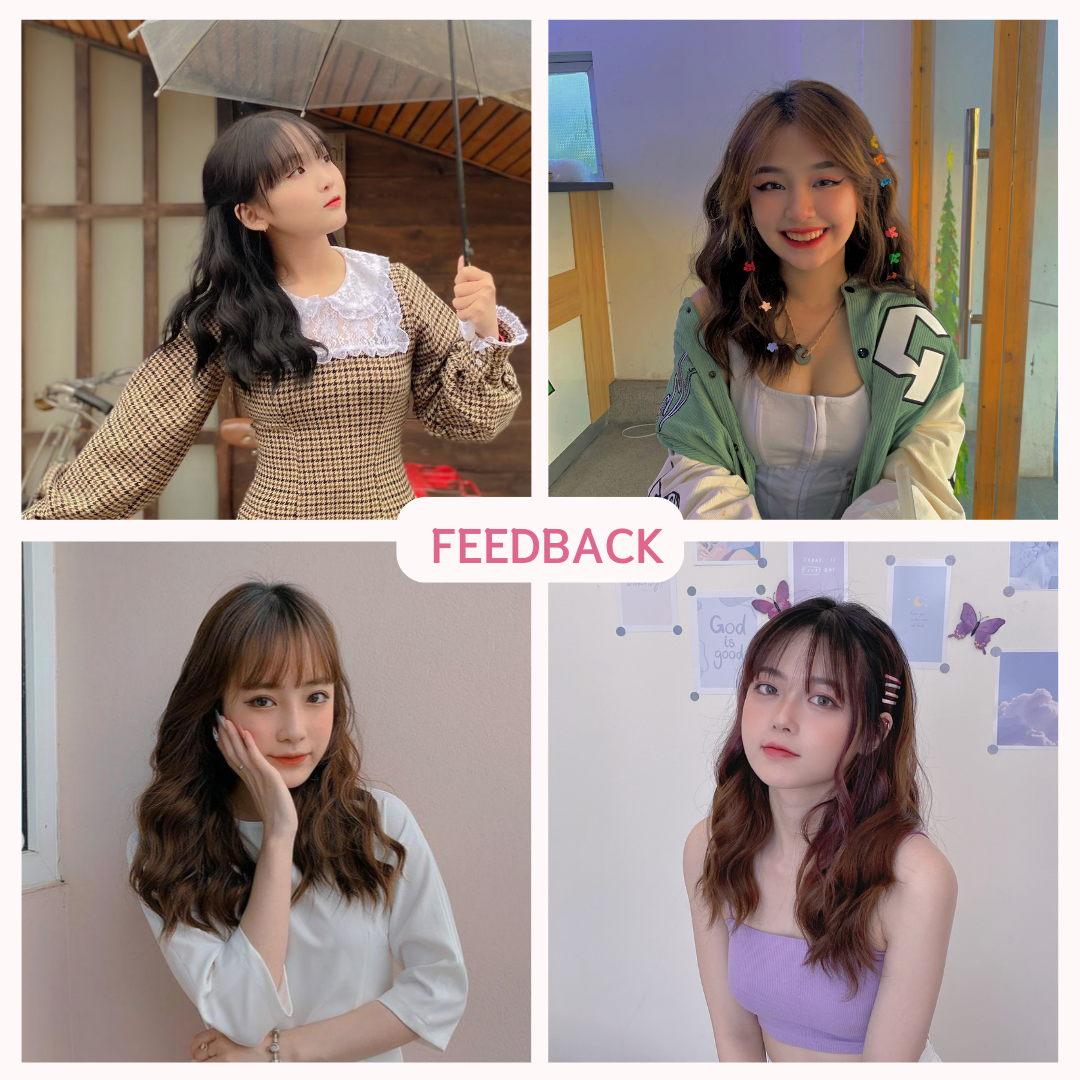 Tóc Kẹp U CAPELLI Xoăn Sóng Trục 45cm