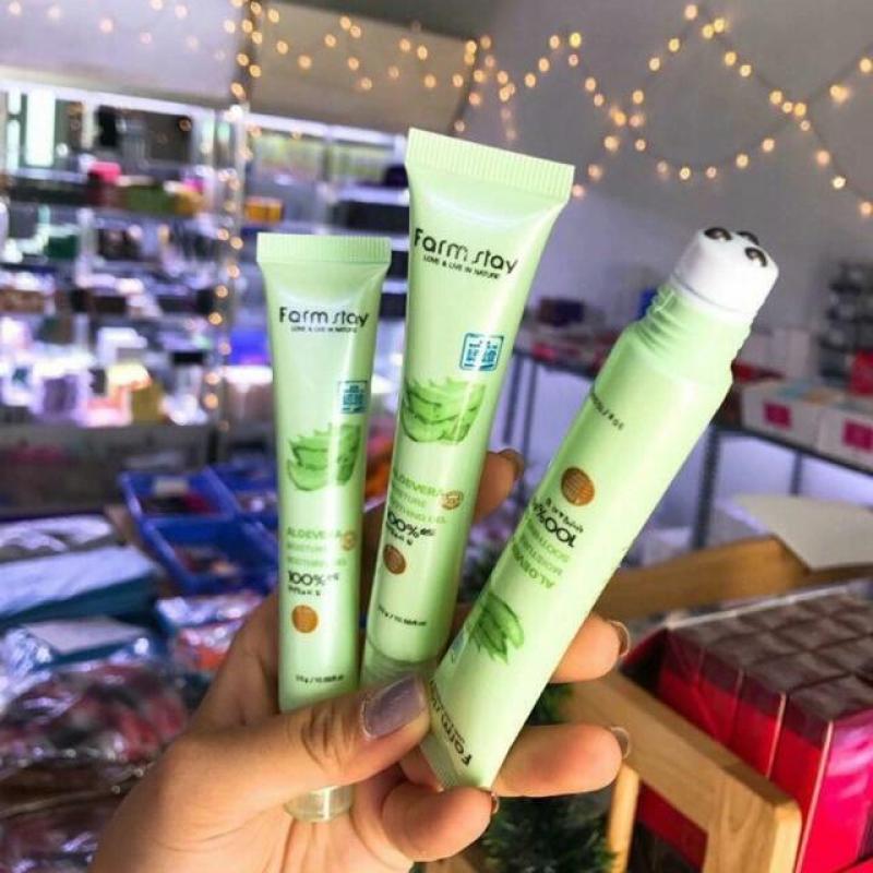 Lăn Mắt Nha đam Trị Thâm Farmstay 100% Aloe Vera