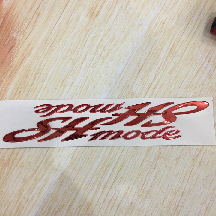 Tem dán logo SH MODE , tem dán 2 bên sườn xe máy