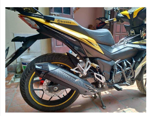 Chụp ốp pô Winner 150 V1 full cacbon cực đẹp