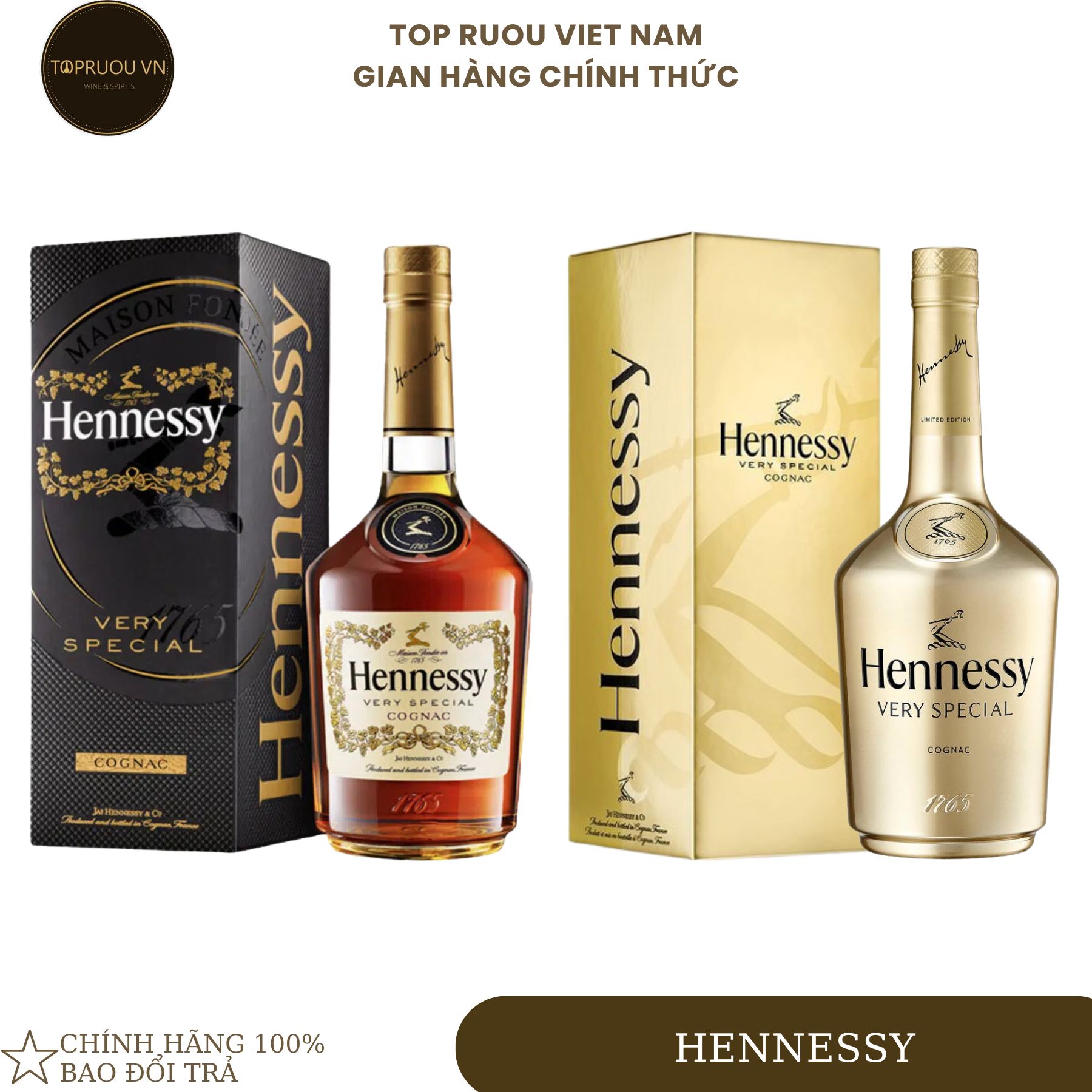 [Top Rượu VN] Rượu Cognac Hennessy Very Special - Hennessy Gold 700ml [Chính Hãng]