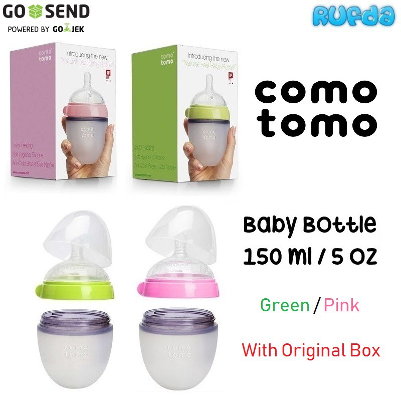 Bình sữa comotomo 150ml Xanh/Hồng