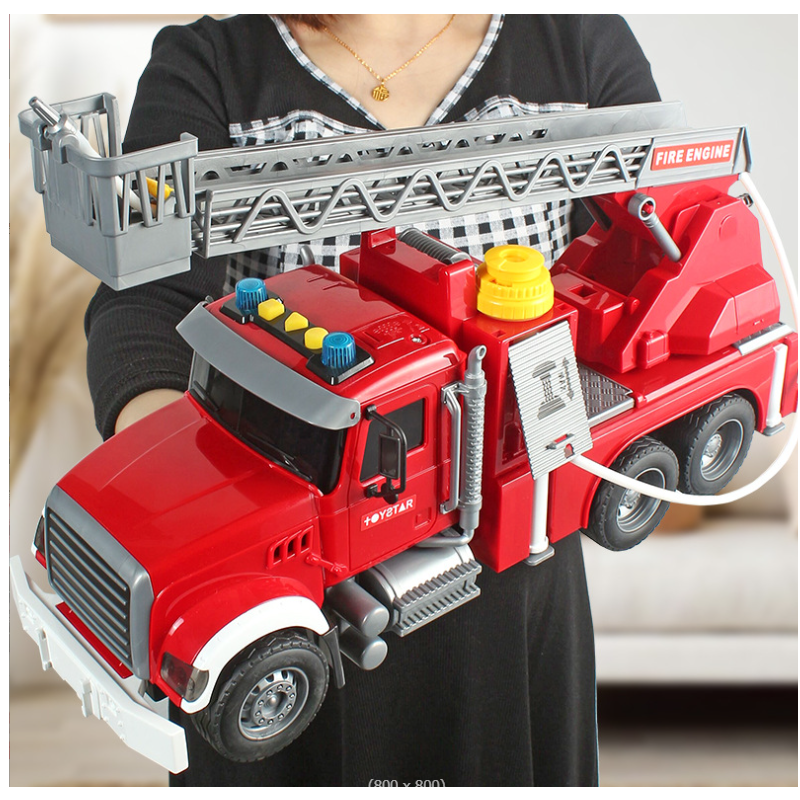 Xe cứu hỏa cỡ lớn đồ chơi trẻ em phun nước được mô hình có âm thanh và đèn