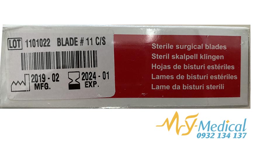 [HCM]Hộp 100 cái lưỡi dao mổ Doctor số 11