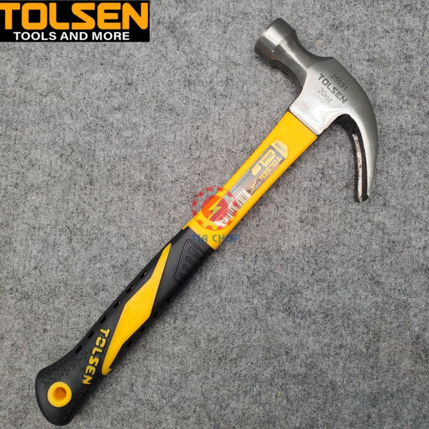 Búa nhổ đinh tolsen, búa sừng dê nguyên khối chính hãng tolsen 25028 25030 25031