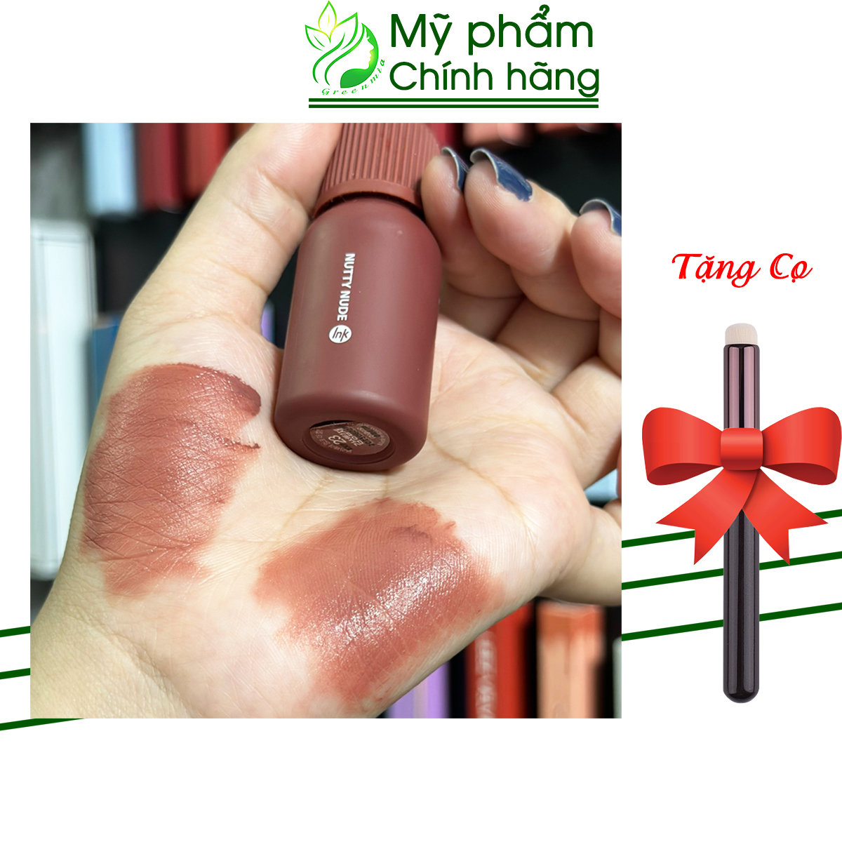 Son ink 23 nutty nude nâu hạt dẻ son kem lì peripera ink velvet lip tint mới nhất 4g