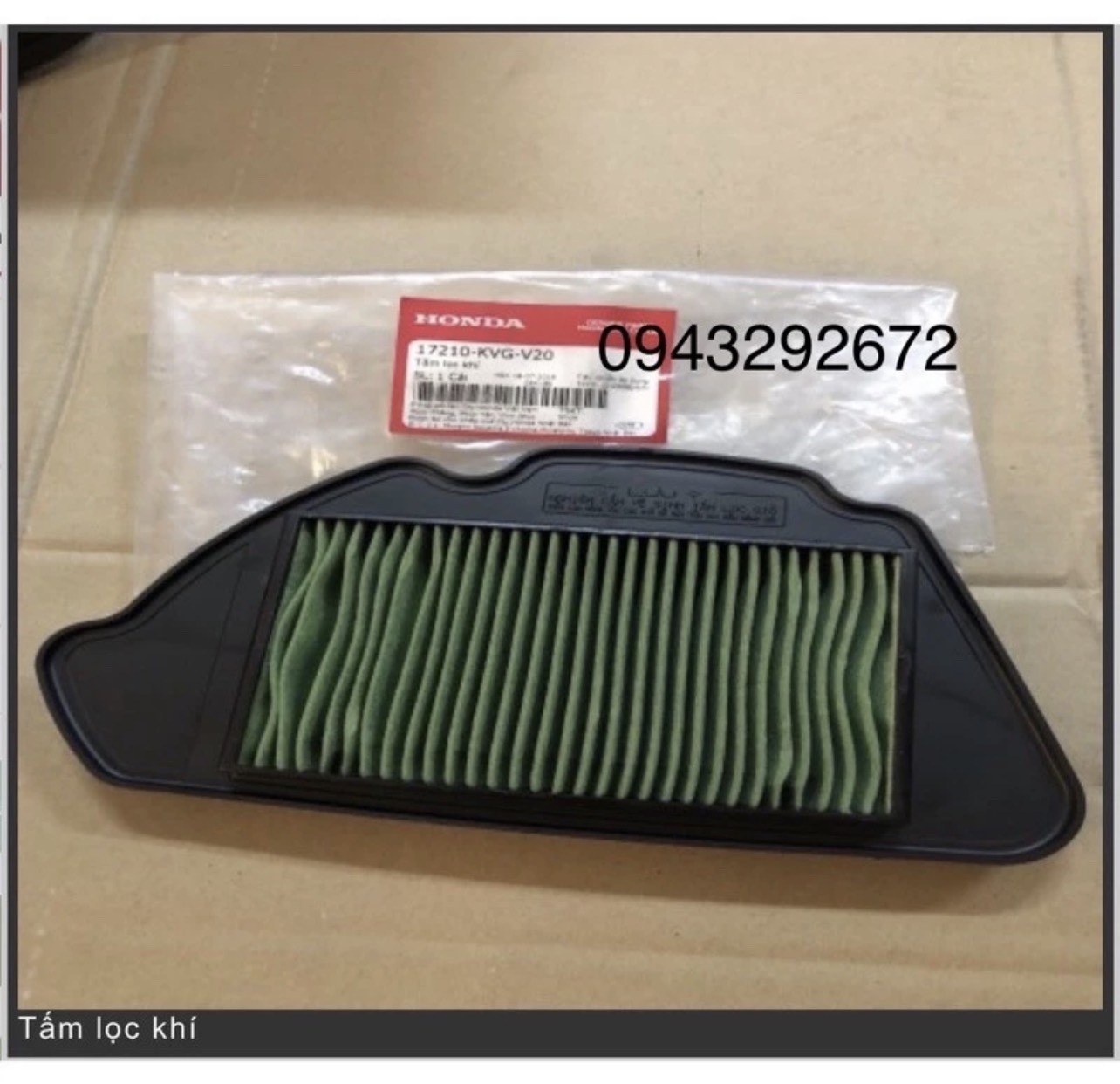 Lọc Gió (Mút Gió) Air Blade 110 Fi (2010>2012) Honda (17210KVGV20)