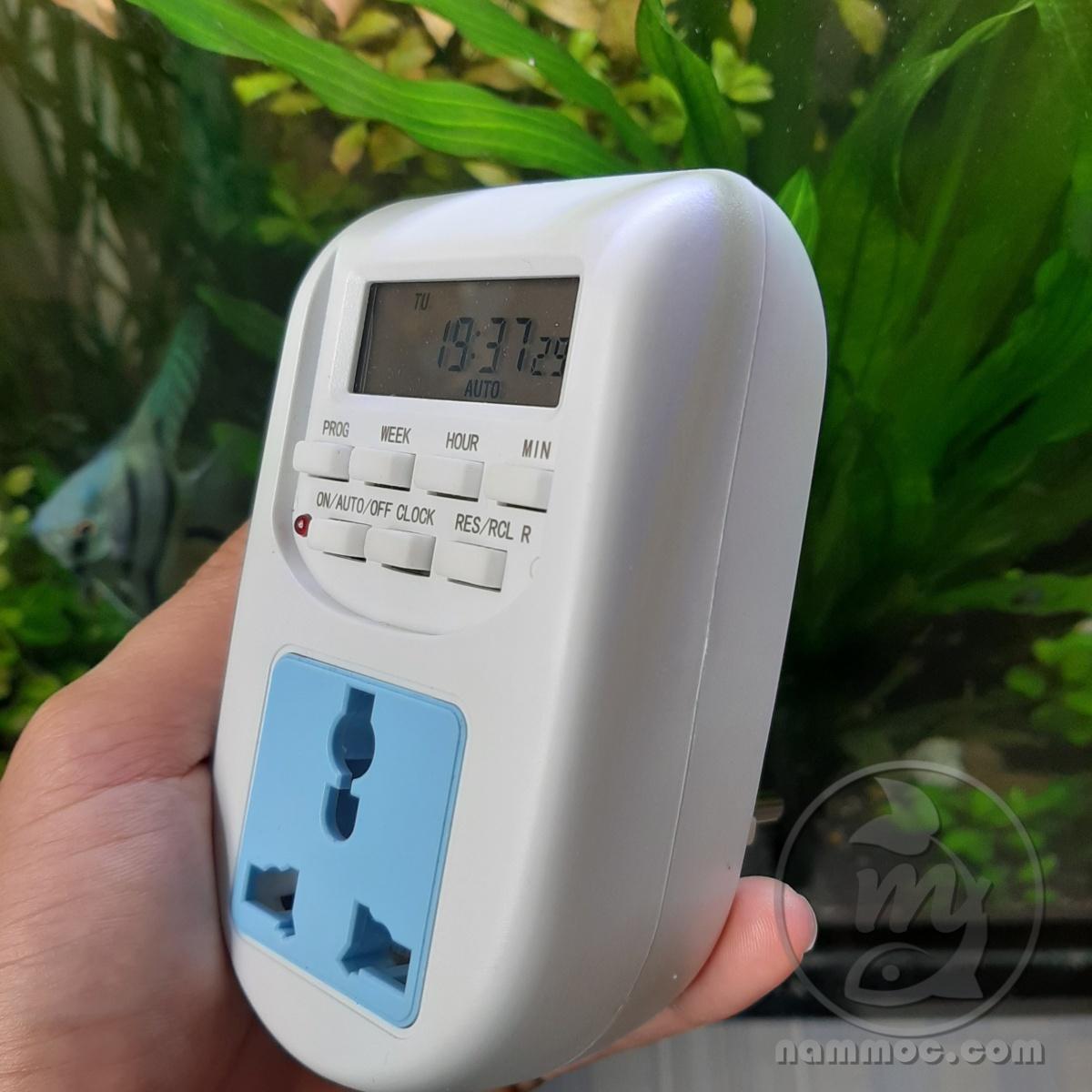 [Lấy mã giảm thêm 30%] Hẹn Giờ Điện Tử Cho Bể Cá  Thuỷ Sinh - Timmer 24h