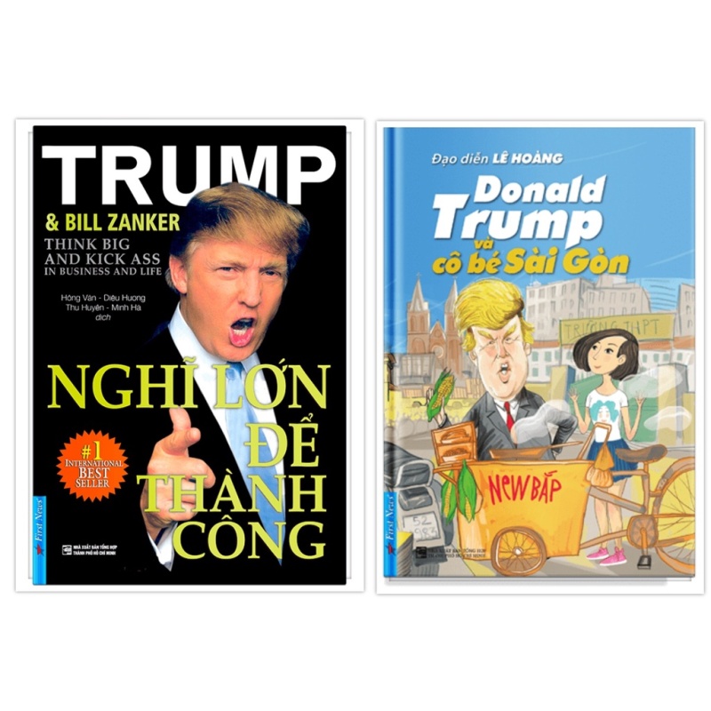 Sách - Combo Nghĩ lớn để thành công + Donald Trump và cô bé Sài Gòn - FirstNews