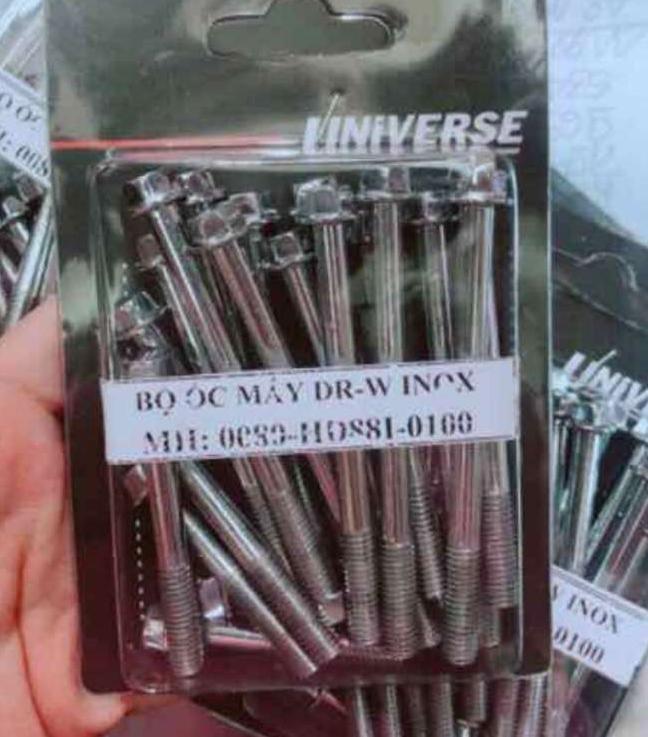 ốc lốc máy dream Wave inox