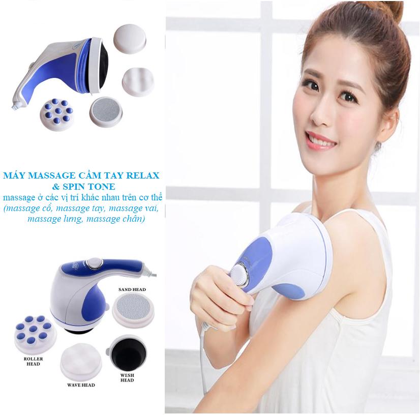 Máy massage cầm tay relax - Máy massage cầm tay Relax & Spin Tone-A781 - Máy massage cầm tay giá rẻ, chất lượng, hiệu quả - Giúp Giảm Đau ,Giảm Mệt Mỏi Căng Thẳng. SP Bảo Hành uy tín