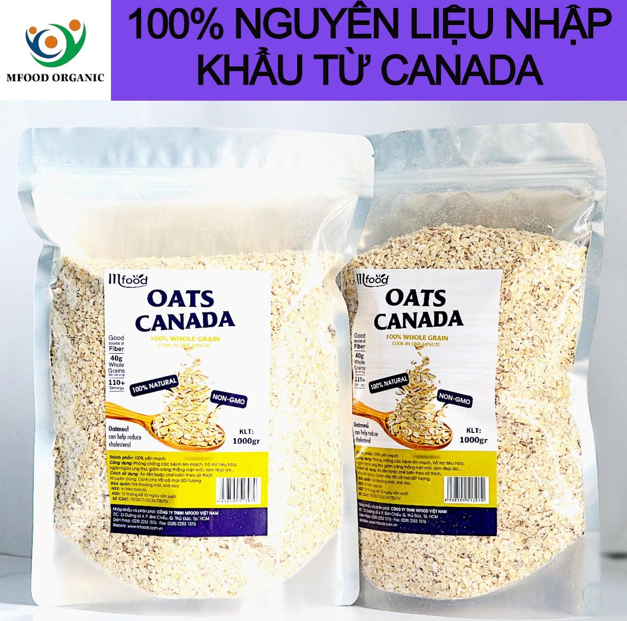 [HCM]Yến Mạch Canada Cán Vỡ 1kg