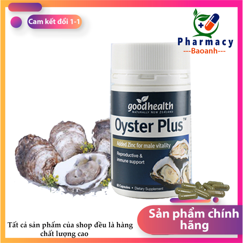 Tăng cường sinh lí: Tinh chất hàu biển Hàu oyster plus lọ 60 viên giúp tăng cường sinh lực phái mạnh Hàng chính hãng - Đánh giá 5 sao - chất lương cao