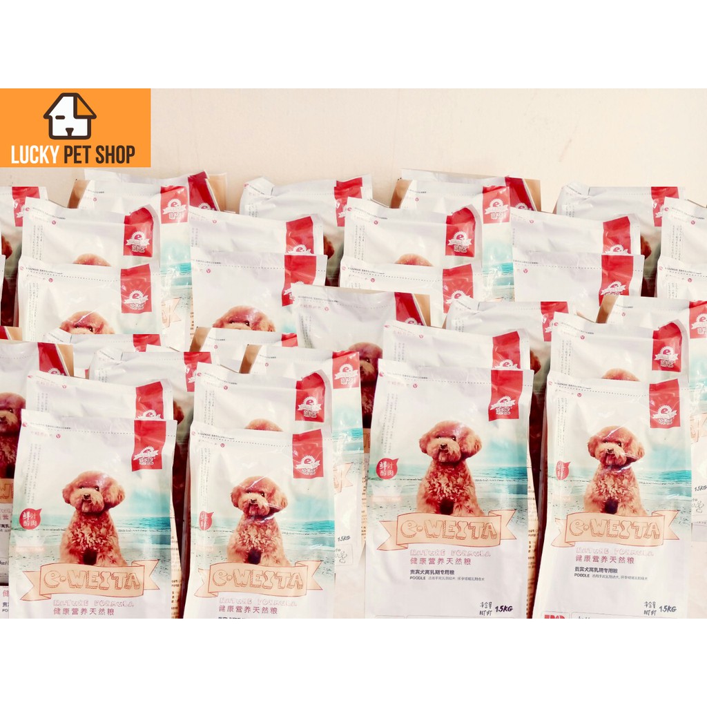 Thức ăn hạt cho chó poodle 1,5kg