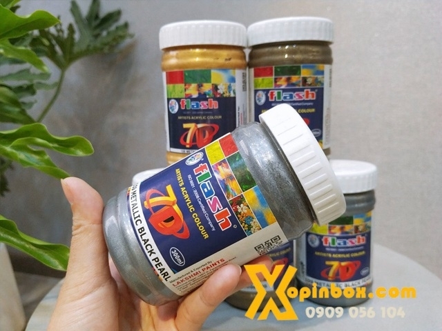 Màu Acrylic Nhũ Vàng/Bạc 100ml/ 300ml