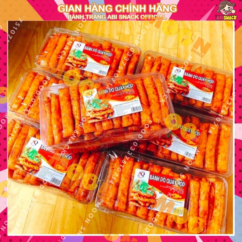 Bánh pò quẩy hộp lớn nhiều loại quẩy/xiên/viên/miếng Ngọc Quỳnh Paco Food gần 70 que hộp lớn 320g-món ăn vặt hot trend