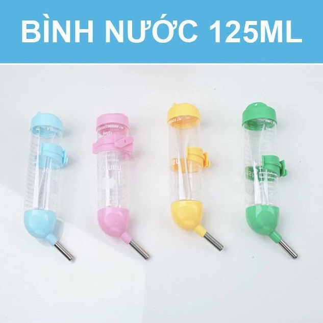 Bình nước hamster, nhím kiểng, 80ml,125ml,250ml