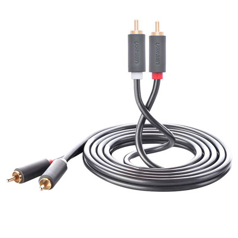 Cáp AV 2 đầu bông sen Ugreen AV104 1.5M đến 5M - Dây 2 đầu AV cho Loa Âm ly