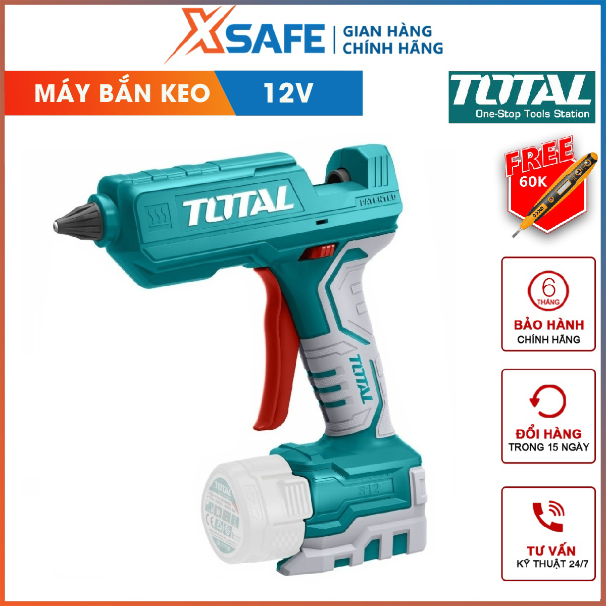 Glue gun battery TGGLI1201 shooting machine glue portable power 100W ability stickers: 15-18g/minutes warm-up time 60s diameter glue stick 11,2MM genuine [XTools] [xsafe]