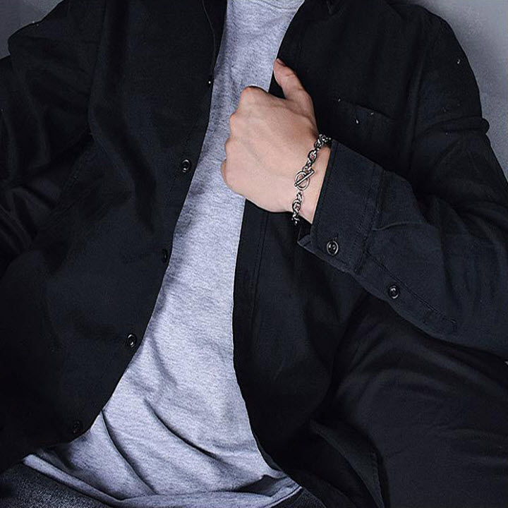 Bangles style rope chain titanium male Korean style multi size-commitment 1 Đổi 1 if rust