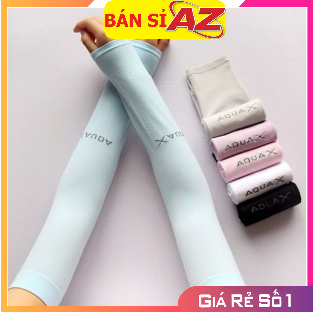 Bộ 2 ống tay chống nắng aqua x, găng tay chống nắng hàn quốc