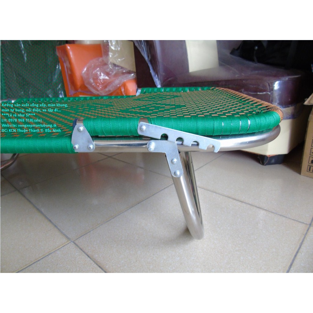 Giường Gấp Đep Khung Inox