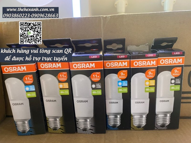 BÓNG ĐÈN STICK OSRAM 11W 6500K ÁNH SÁNG TRẮNG