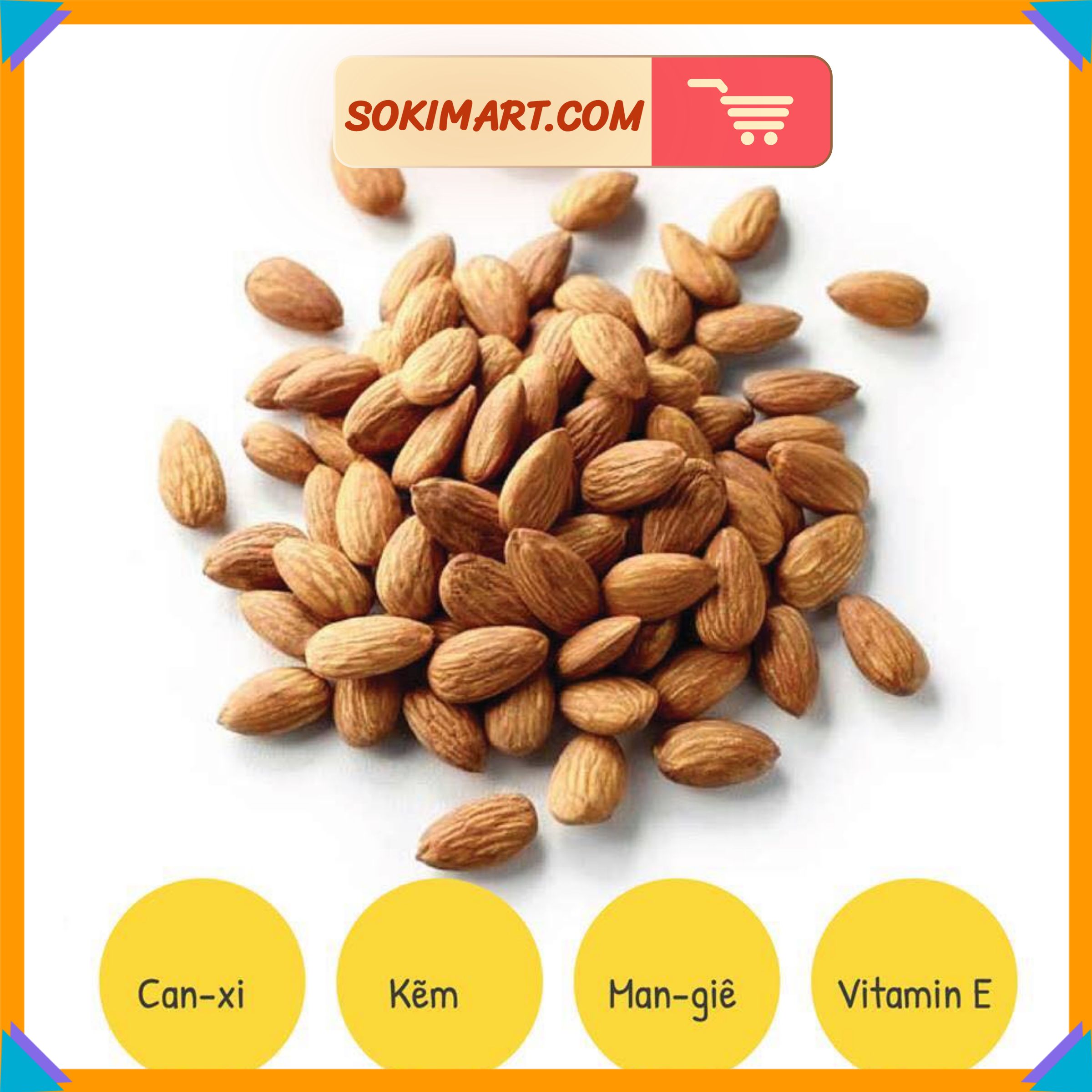 Nhân hạnh nhân Mỹ - 500g
