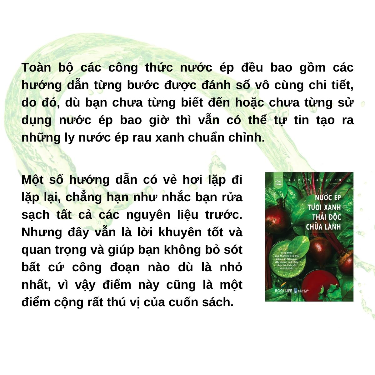 Sách - Nước Ép Tươi Xanh, Thải Độc Chữa Lành