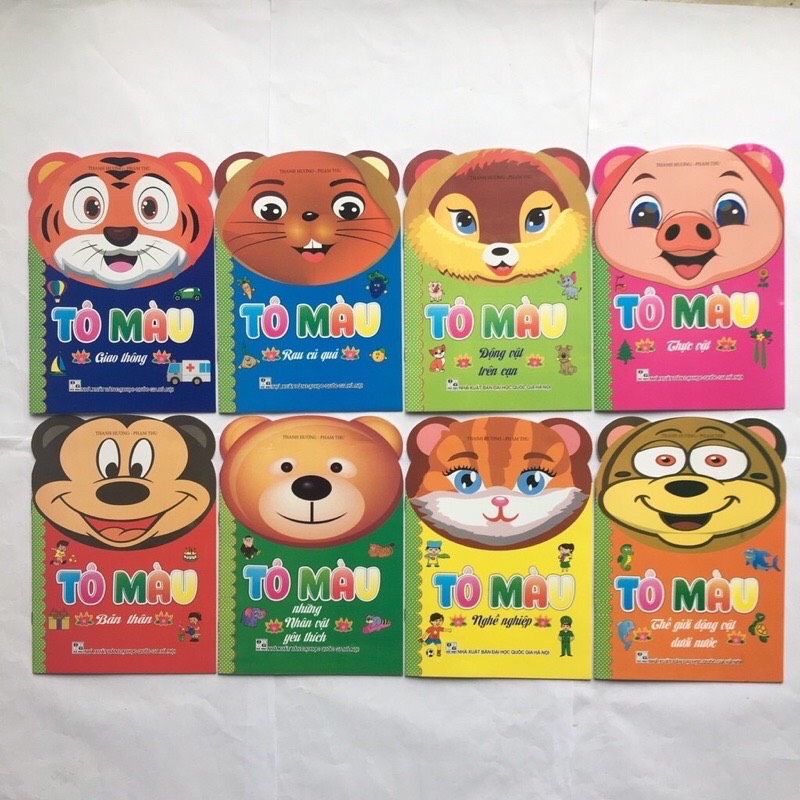 Tập tô màu cho bé (set 8 quyển)