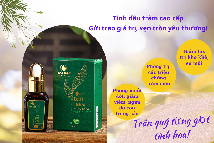 Tinh Dầu Tràm Hoa Nén Loại Cao Cấp 25 ml