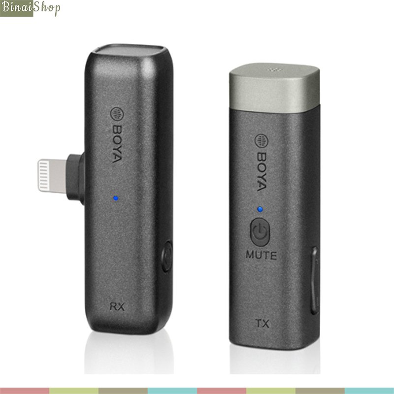 Boya BY-WM3D Micro Thu Âm Không Dây True-Wireless Cho Các Thiết Bị IOS, Cameras, Smartphone (2.4 GHz)