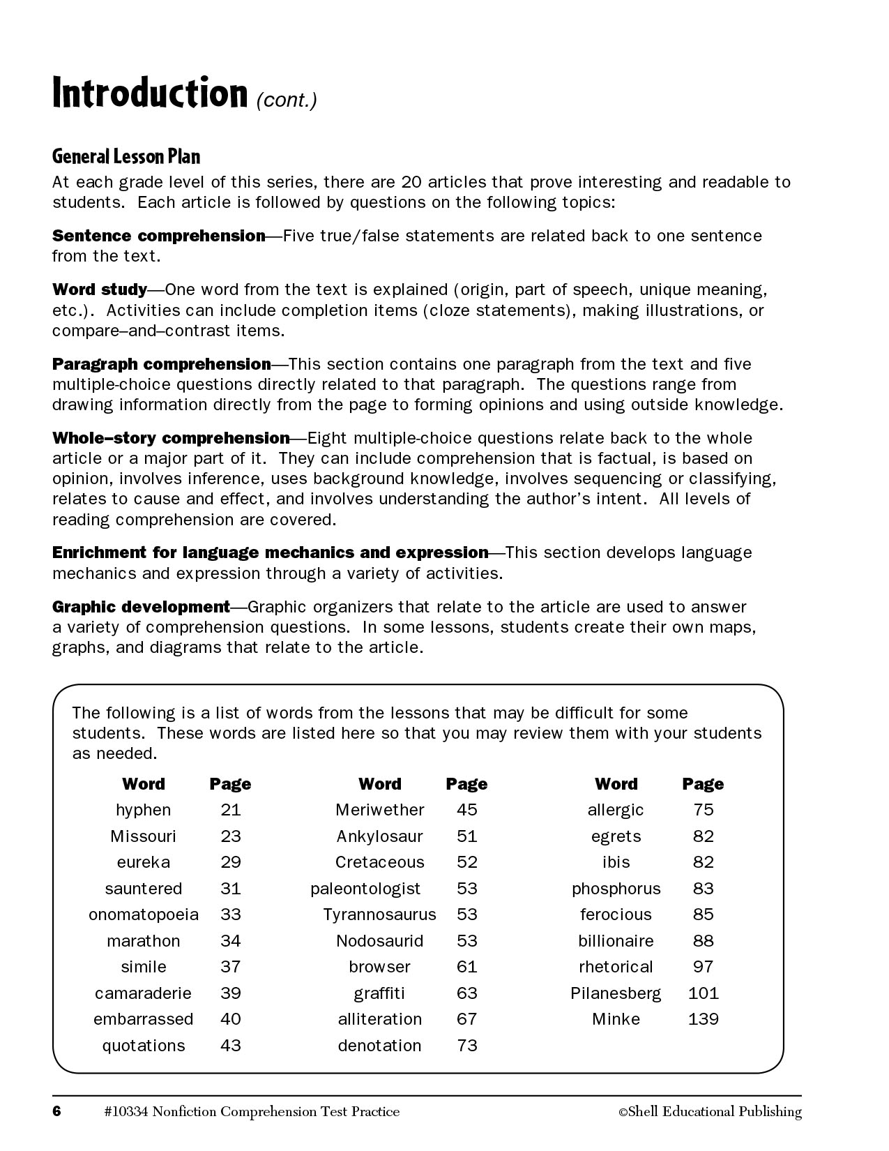 Nonfiction Comprehension Test Practice Level 4 (sách đen trắng) Sách tiếng anh