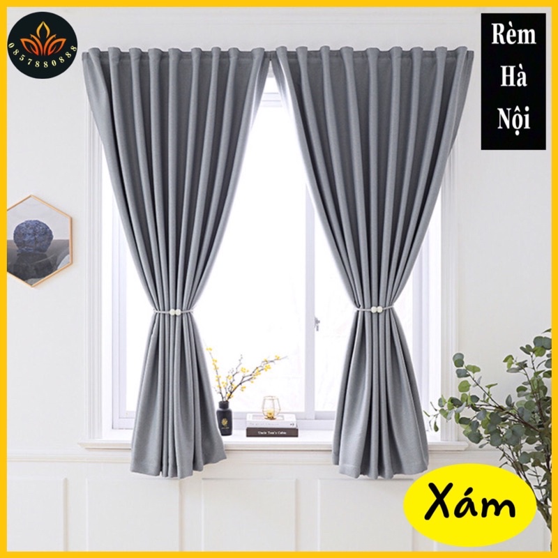 Rèm cửa dán tường ,rèm vải thô cản nắng 100%