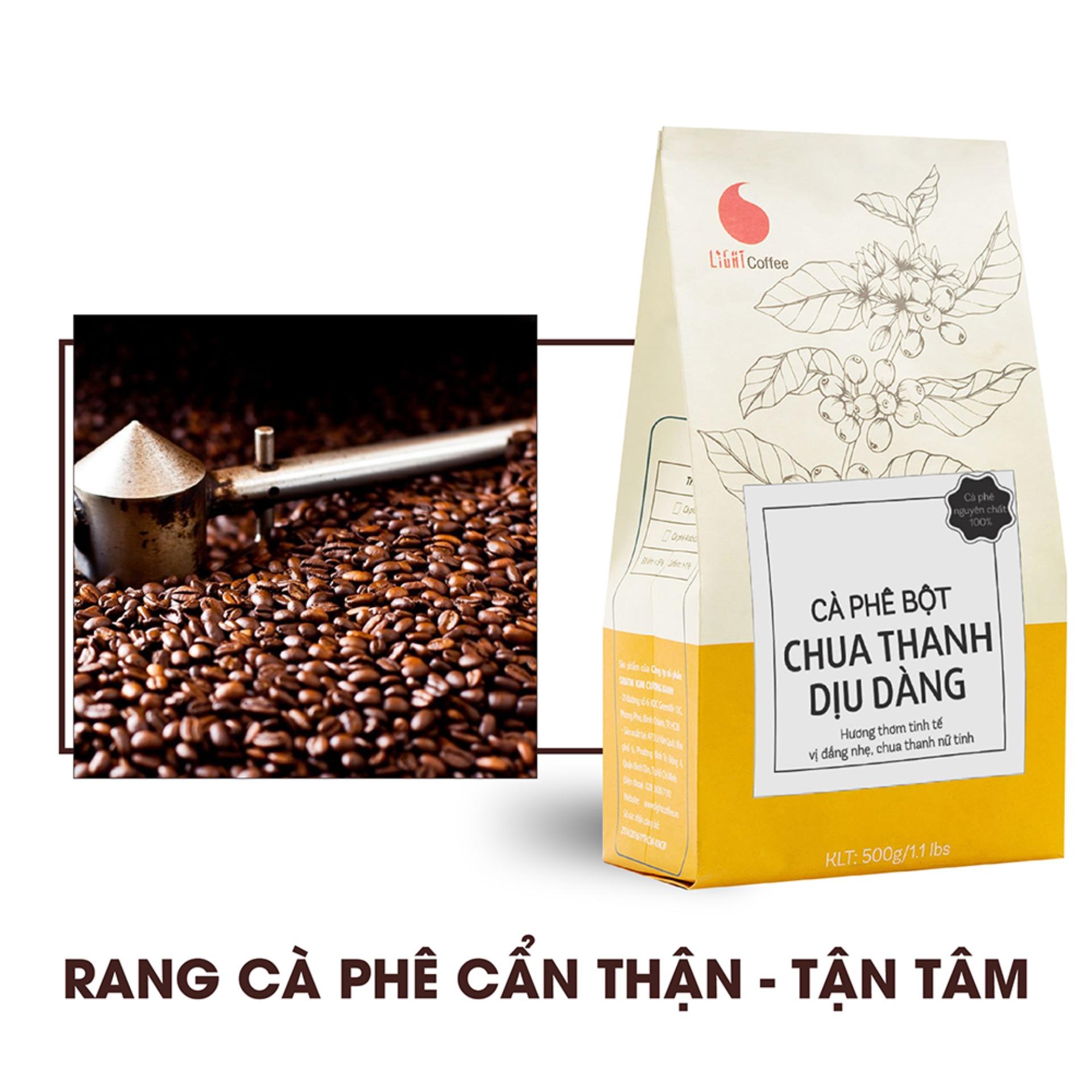 Light Coffee - Cafe nguyên chất 100% (bột) - Chua thanh - 500gr