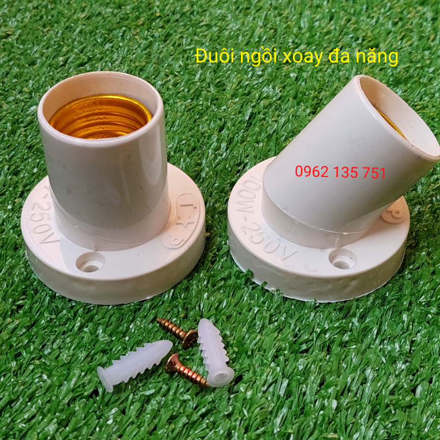 Đuôi đèn xoáy treo lò xo E27 các loại