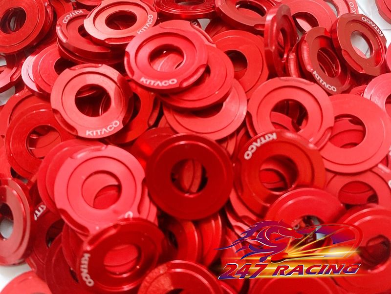Long Đền gắn Dàn Áo xe máy Nhôm Kitaco màu Đỏ 6li và 8li, 10li 12li 14li Siêu Rẻ Đẹp