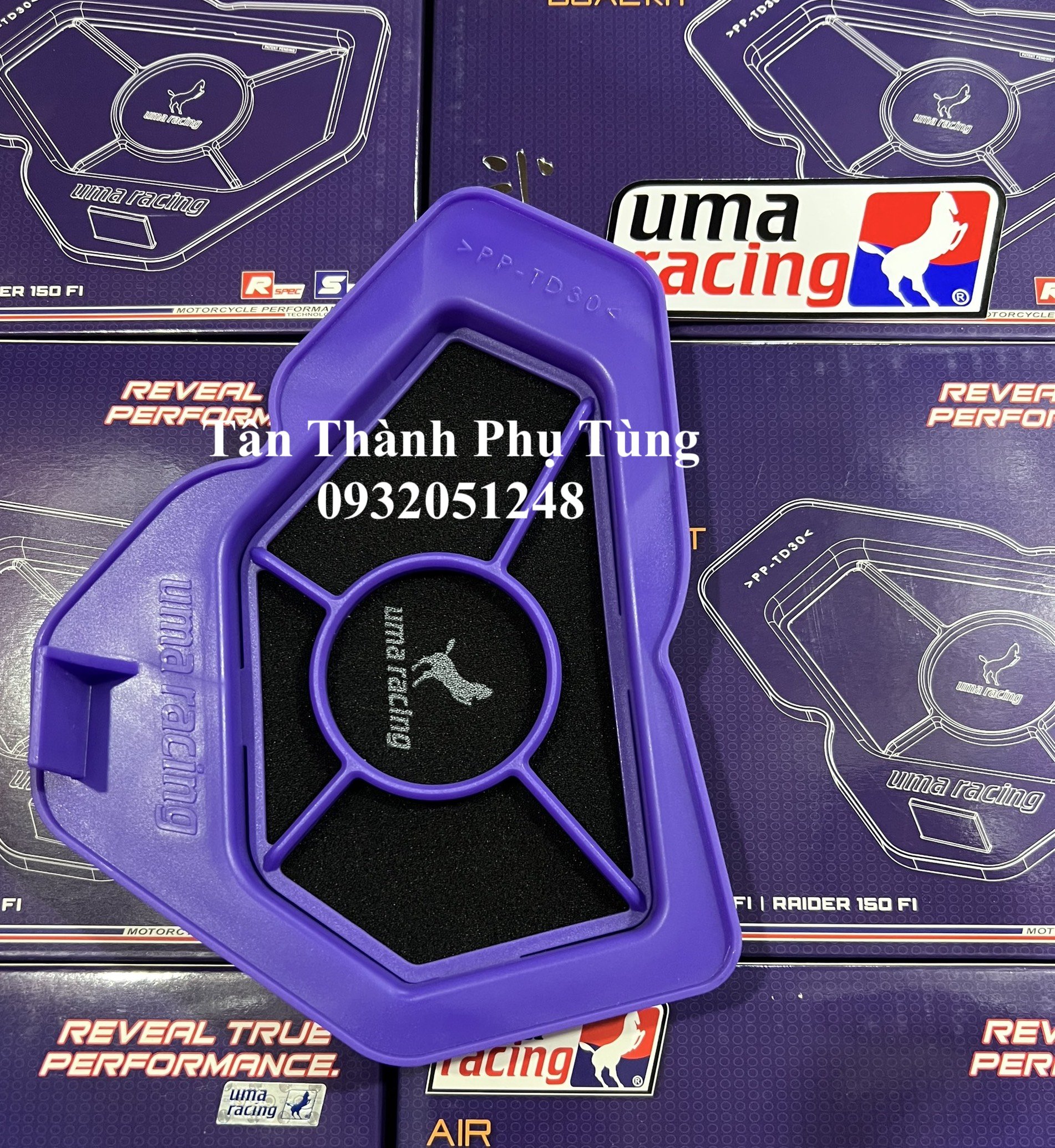 Lọc gió Uma chính hãng Raider Fi, Satria