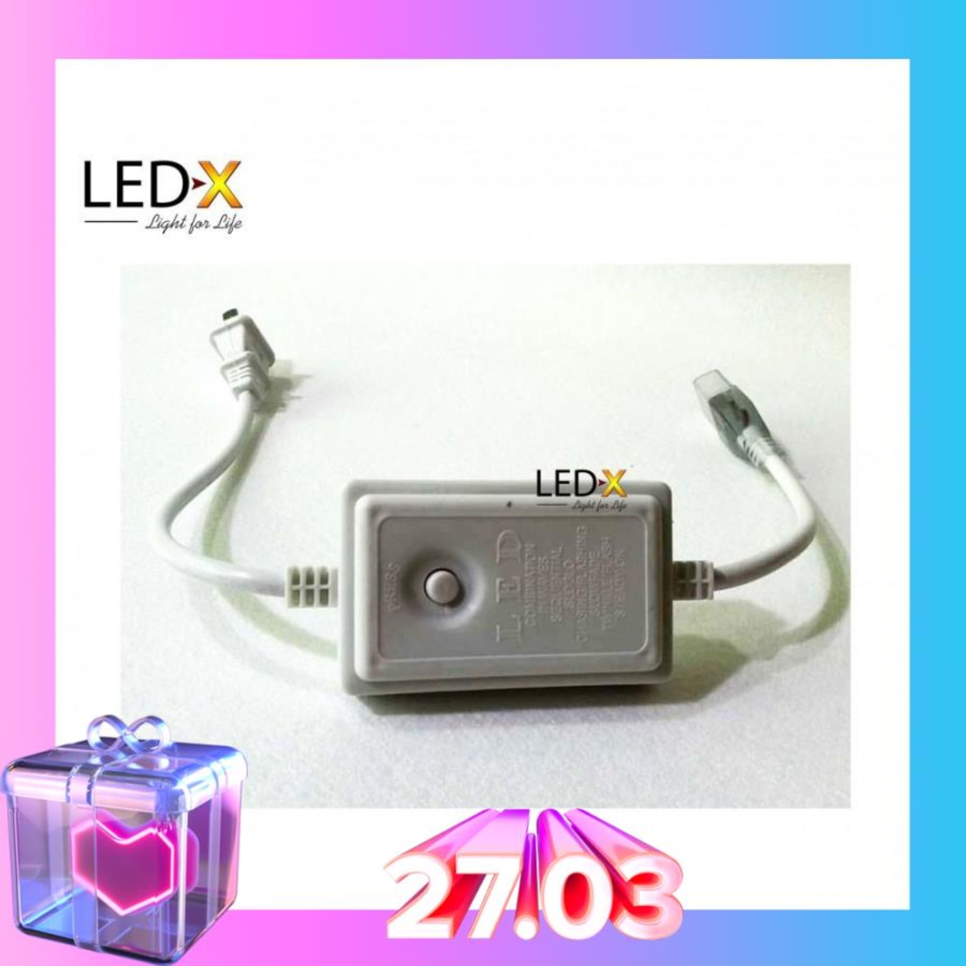 Nguồn nháy led đuổi dây đơn