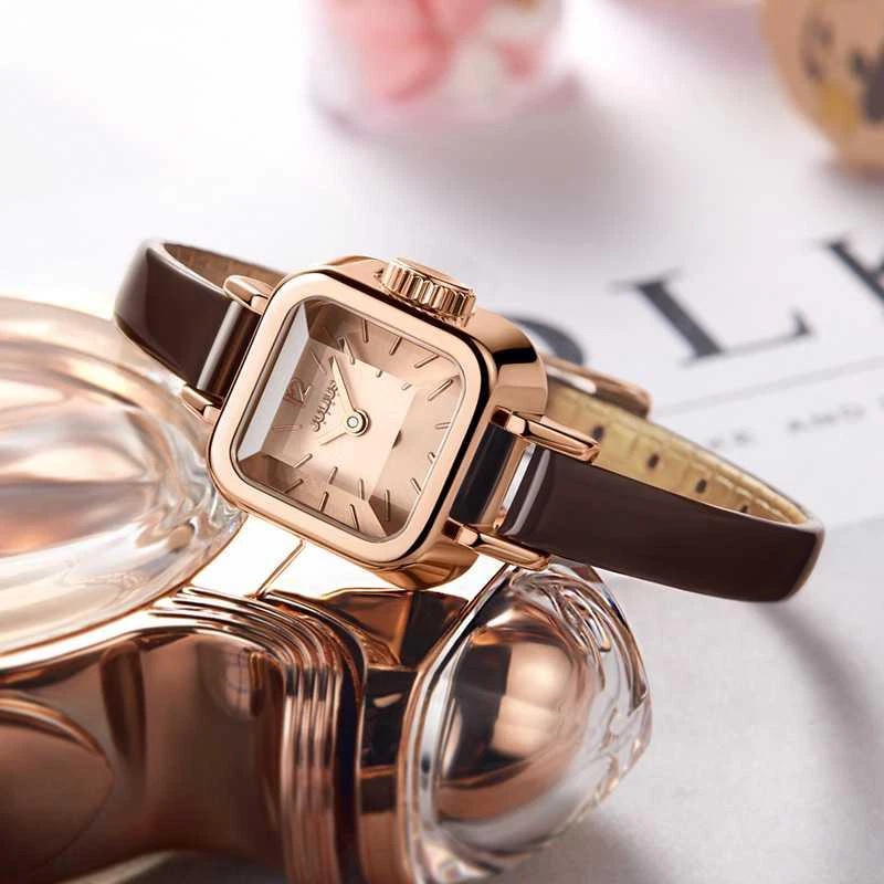 Đồng hồ nữ thời trang Julius Hàn Quốc JA-496 dây da