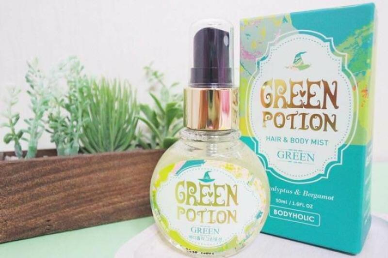 Xịt Thơm Toàn Thân Và Tóc Body Holic - Green Potion cao cấp