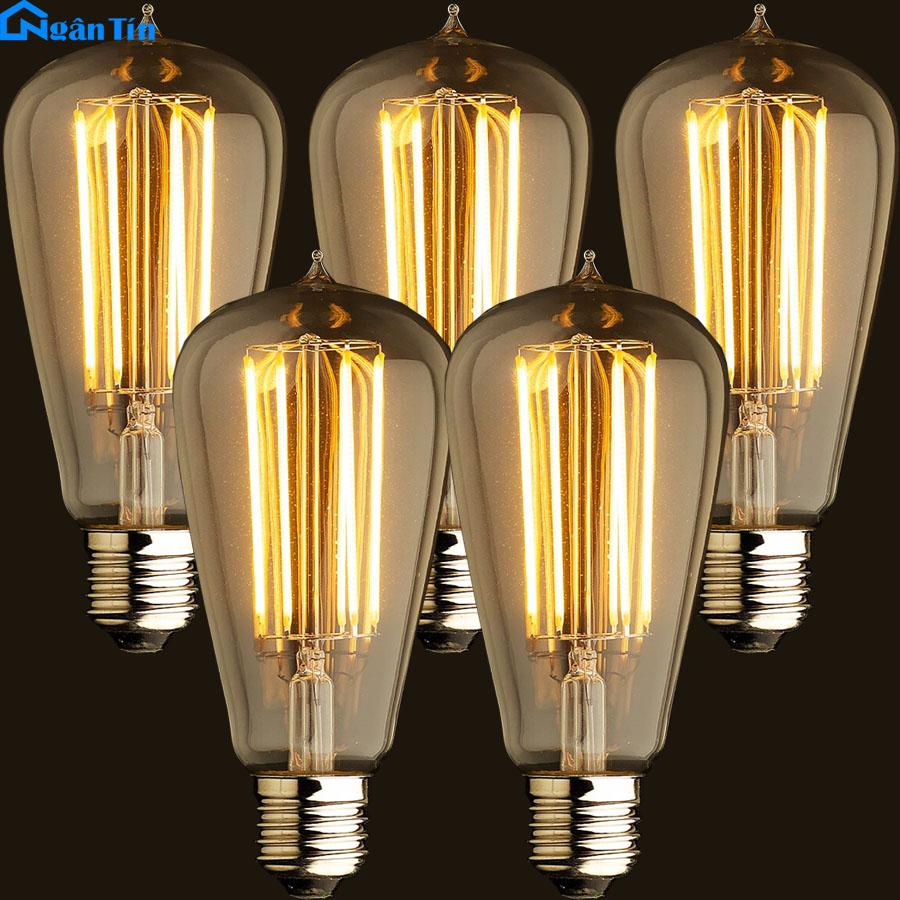 Bộ bóng đèn LED Edison 4W 220V E27 B250 Ngân Tín