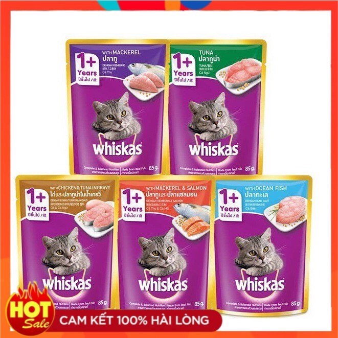 (SIÊU TIẾT KIỆM) Combo 1 thùng 24 gói pate whiskas cho mèo