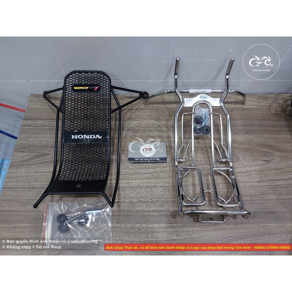 Baga Future 125 đời mới 2021 đầu đèn led (2018 - 2021) inox 10ly và baga lưới wave 125i thái lan