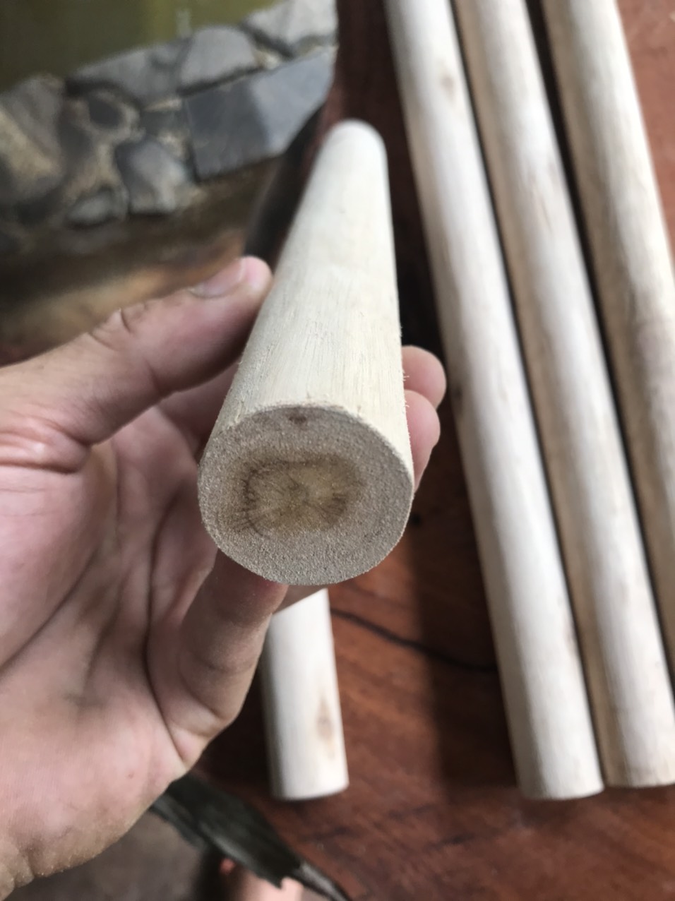 Combo 30 thanh gỗ tròn 3cm, dài 120cm