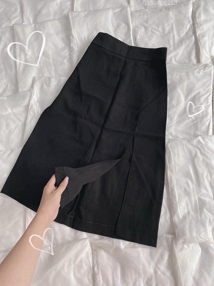 Set Váy Xẻ + Sơ Mi Kate