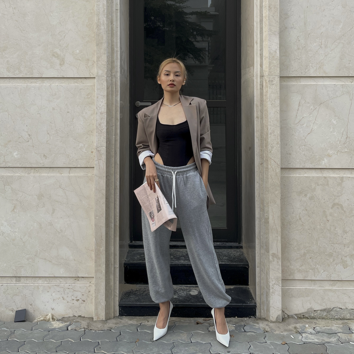 TATICHU - Áo Blazer form rộng - Dad Blazer