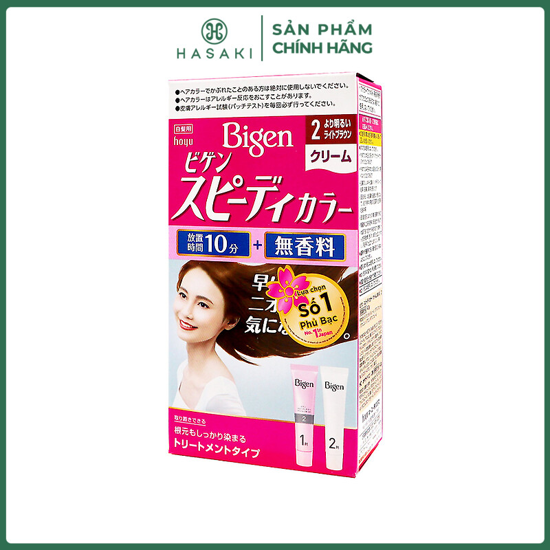 Thuốc Nhuộm Tóc Phủ Bạc Bigen Speedy Color Cream 80g Hasaki Sản phẩm chính hãng