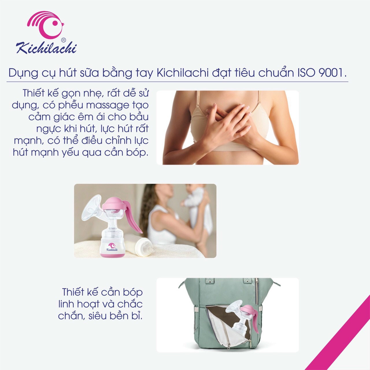 Dụng cụ Máy Hút sữa cơ bằng tay Kichilachi